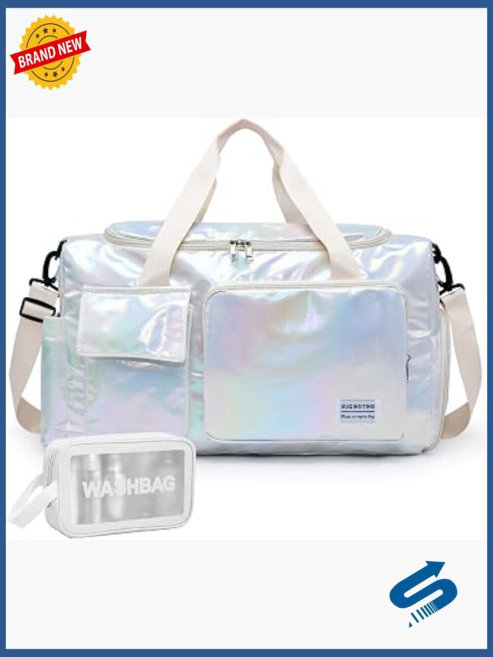 Travel Duffle Bag with Shoe Compartment Weekender Carry On Gym Bag